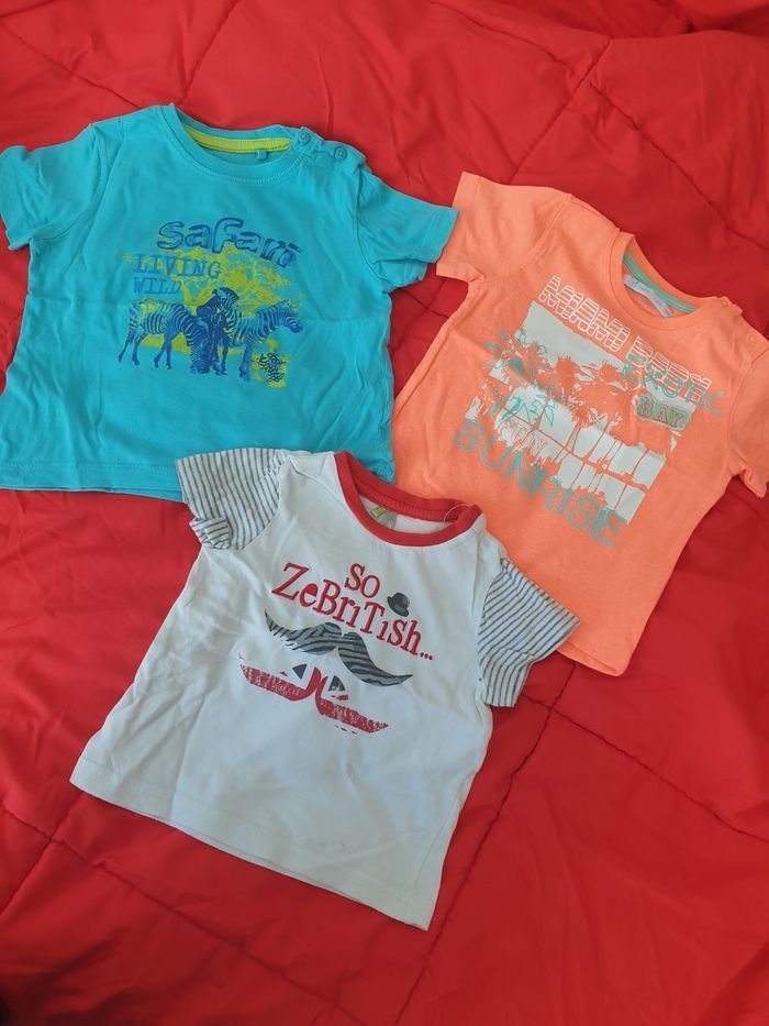 Lot de 10 t-shirts 18 mois - photo numéro 2