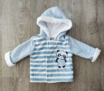 Gilet / Veste chaude fourrée à capuche - Tom&Kiddy - bébé 3 mois, neuve