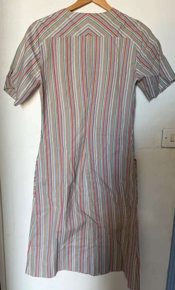 Robe vintage à rayures - photo numéro 2