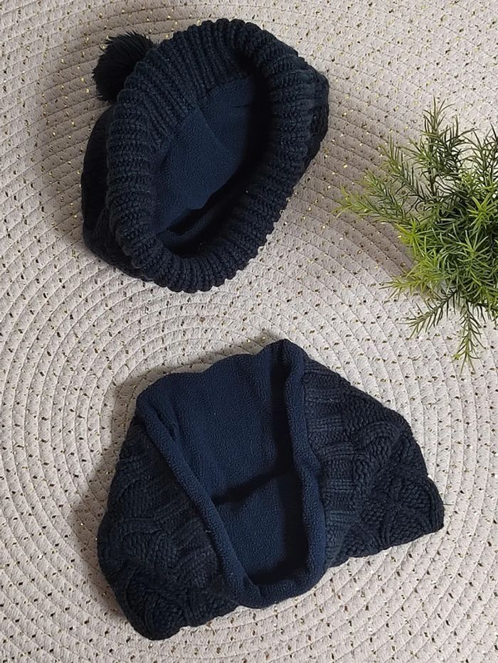 Ensemble bonnet cache cou - photo numéro 4