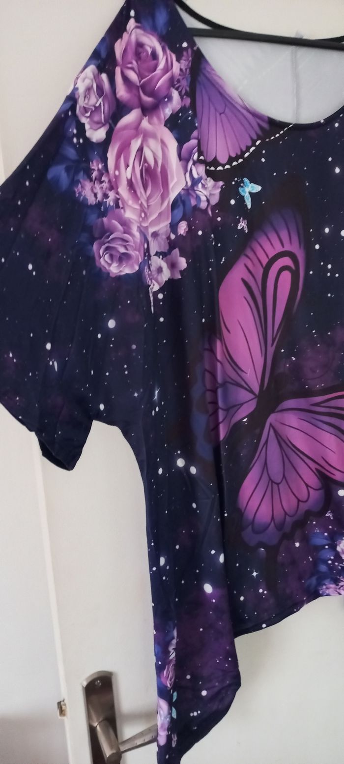Tunique violette bas asymétrique - photo numéro 7