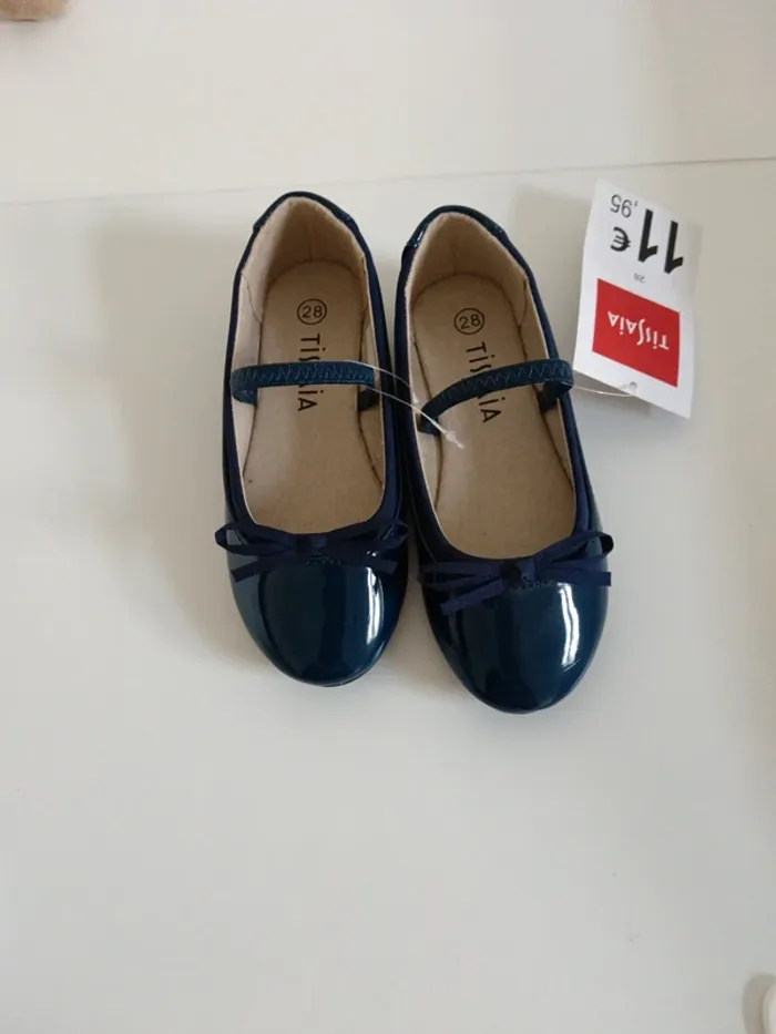 Ballerines vernies bleu marine Tissaia Taille 28 - photo numéro 2