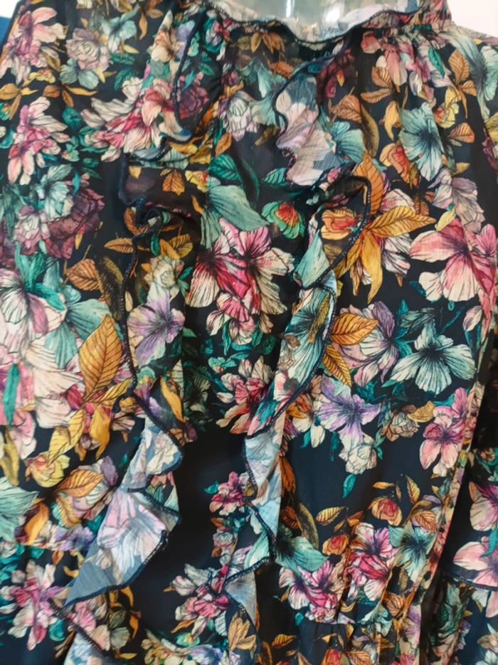Superbe robe fleurie avec doublure amovible H&M femme taille 44 - photo numéro 3