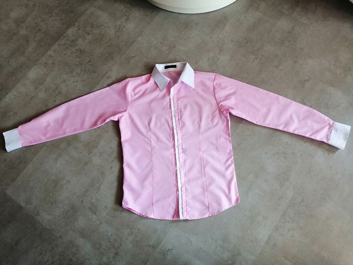 Chemise rose et blanche Taille M