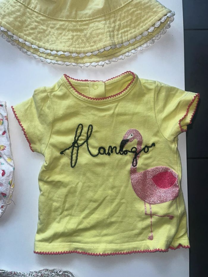 Lot 6 mois orchestra fille violette et janvier petit bateau bob les ptits cailloux - photo numéro 2