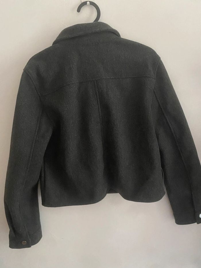 Veste gris foncé noir - photo numéro 3
