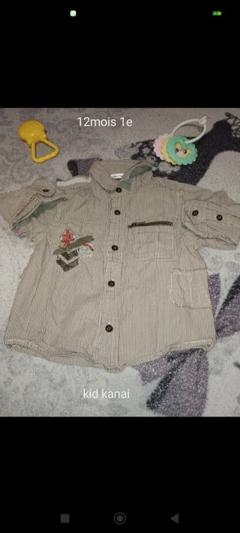 Chemise manches longues 12m