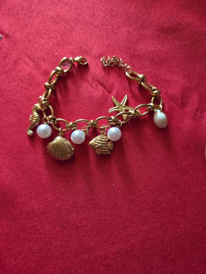 Bracelet coquillage acier inoxydable
