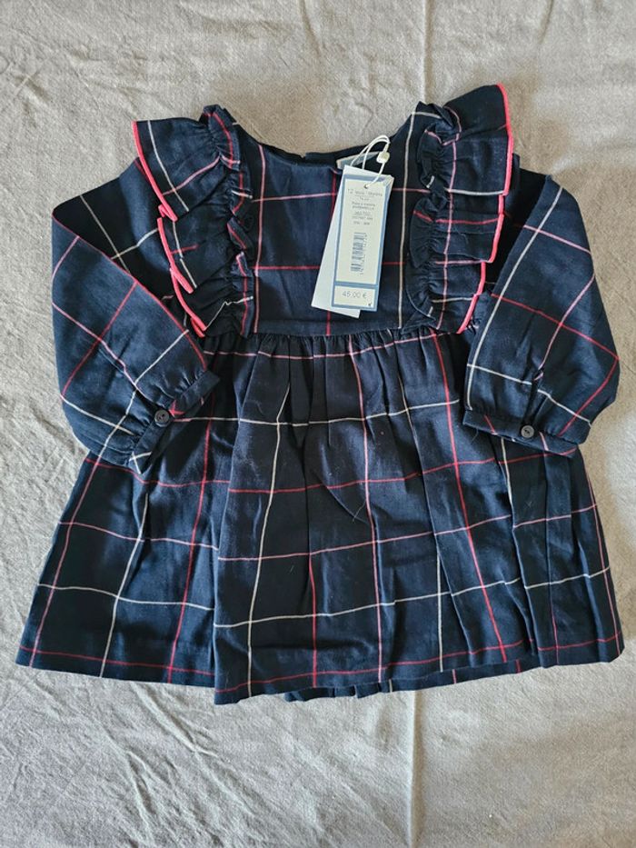 Robe manche longue jacadi 12 mois