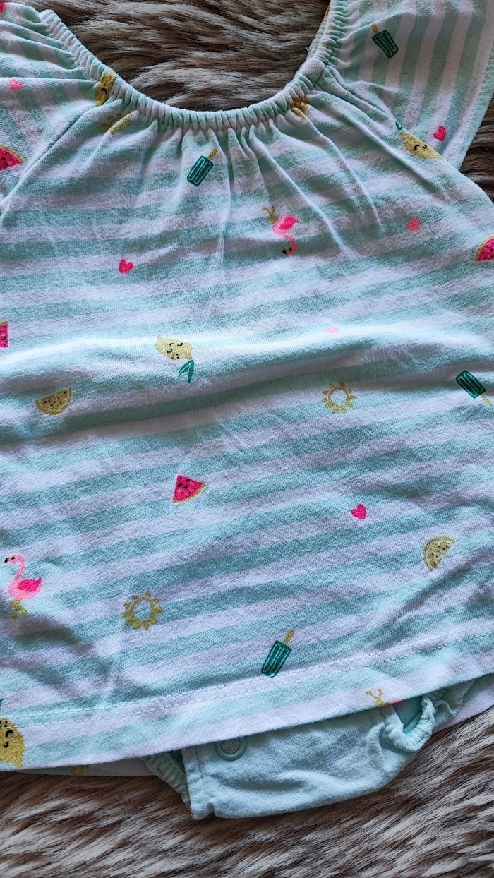 Robe body turquoise Primark 1 mois - photo numéro 2