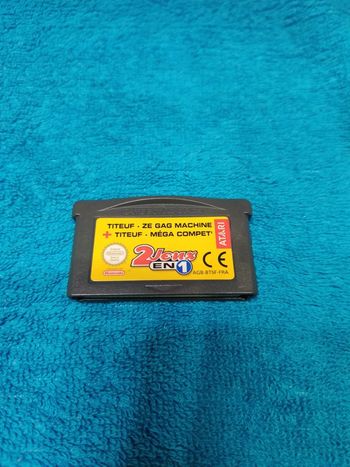 GBA 2 jeux en 1 Titeuf ze gag machine et Titeuf mega compet
