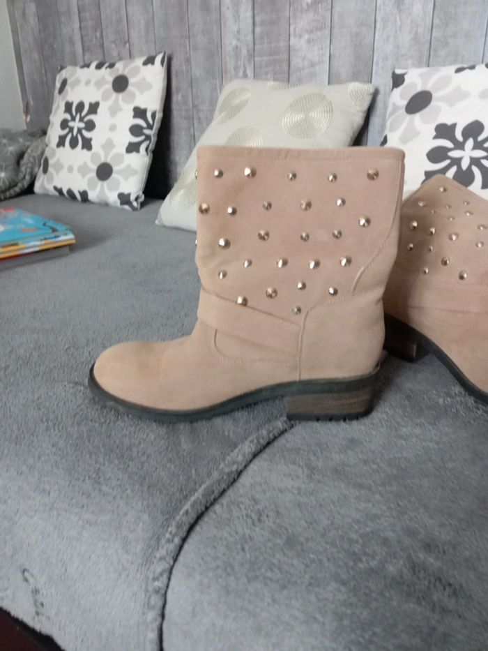 Bottines effet daim - photo numéro 2