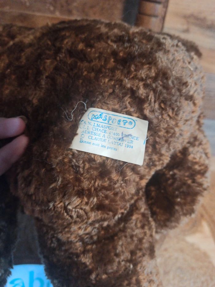 peluche ours Nounours bonne nuit les petits tbe - photo numéro 4