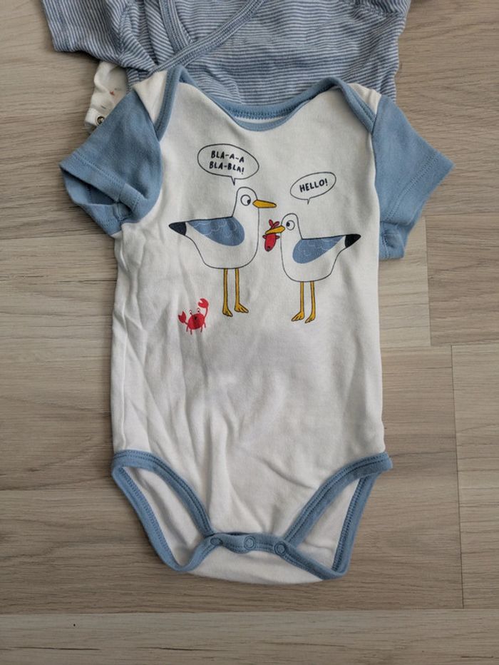 Lot de 5 bodys garçon 9 mois - photo numéro 3