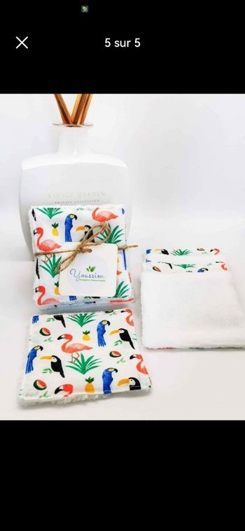 Lingettes Lavables, lingettes démaquillantes