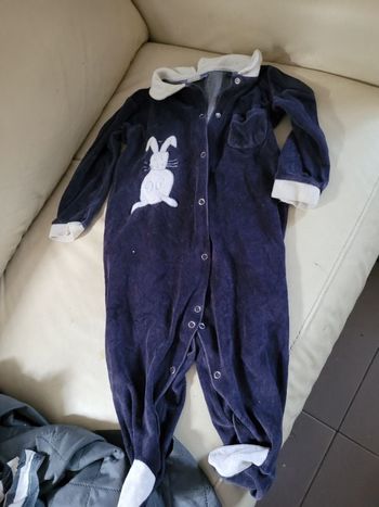 Pyjama velours le bon matin 23 mois