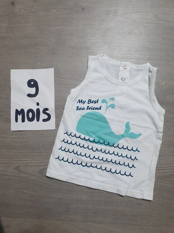 Maillot t-shirt débardeur 9mois