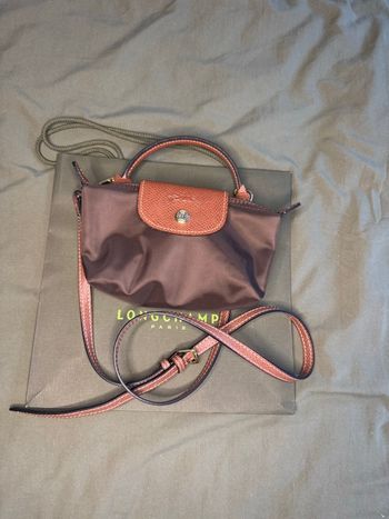 Mini Sac Longchamp Marron