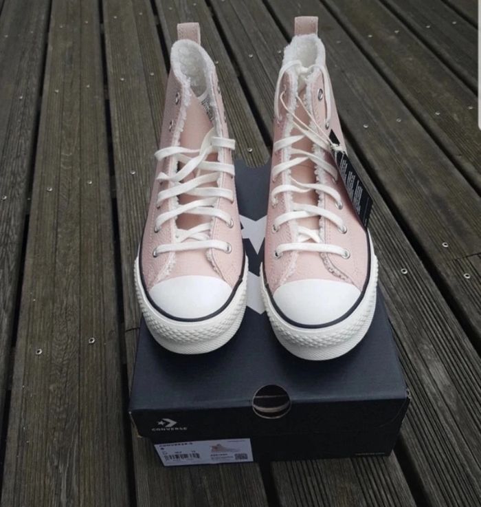 Converse haute rose poudré - photo numéro 4