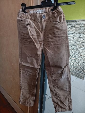 Pantalon garçon beige
