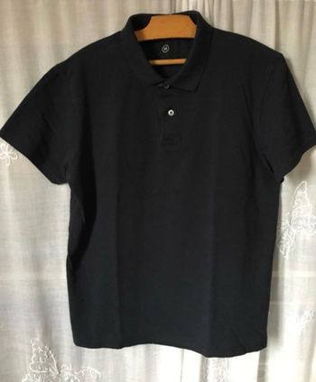 T-shirt polo bleu marine M Carrefour