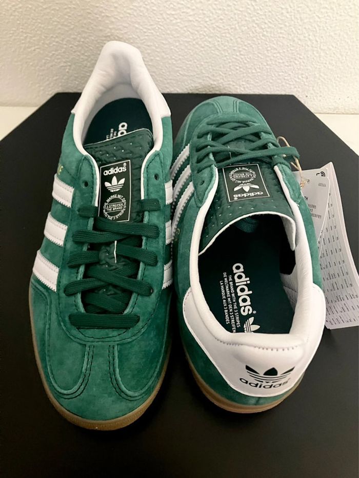 Adidas Originals Gazelle Indoor Green / White - photo numéro 3