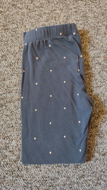 Legging 4 ans gris étoiles