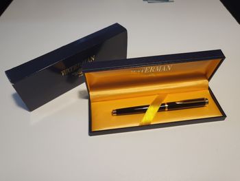 Coffret stylo plume  or 18k waterman