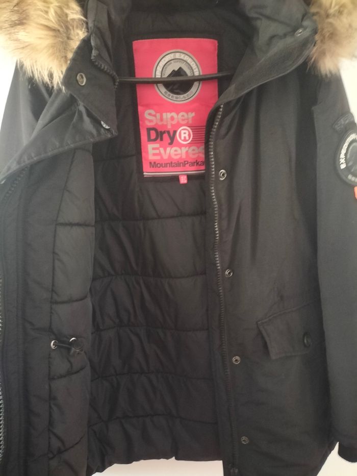 Beau manteau chaud mi-long Superdry - photo numéro 4