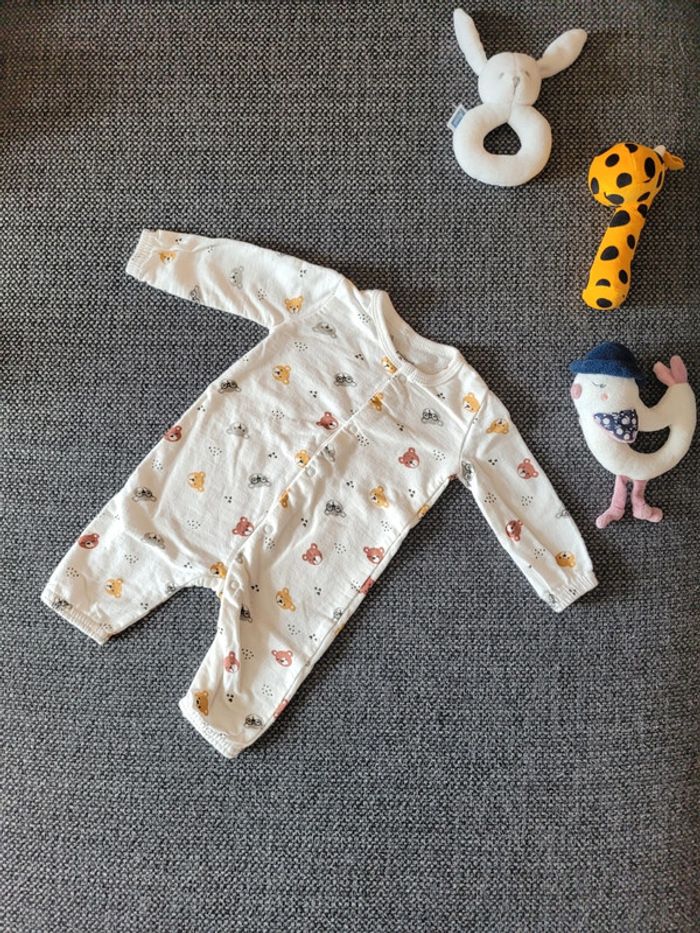 Pyjama garçon 1 pièce en coton épais naissance - photo numéro 2