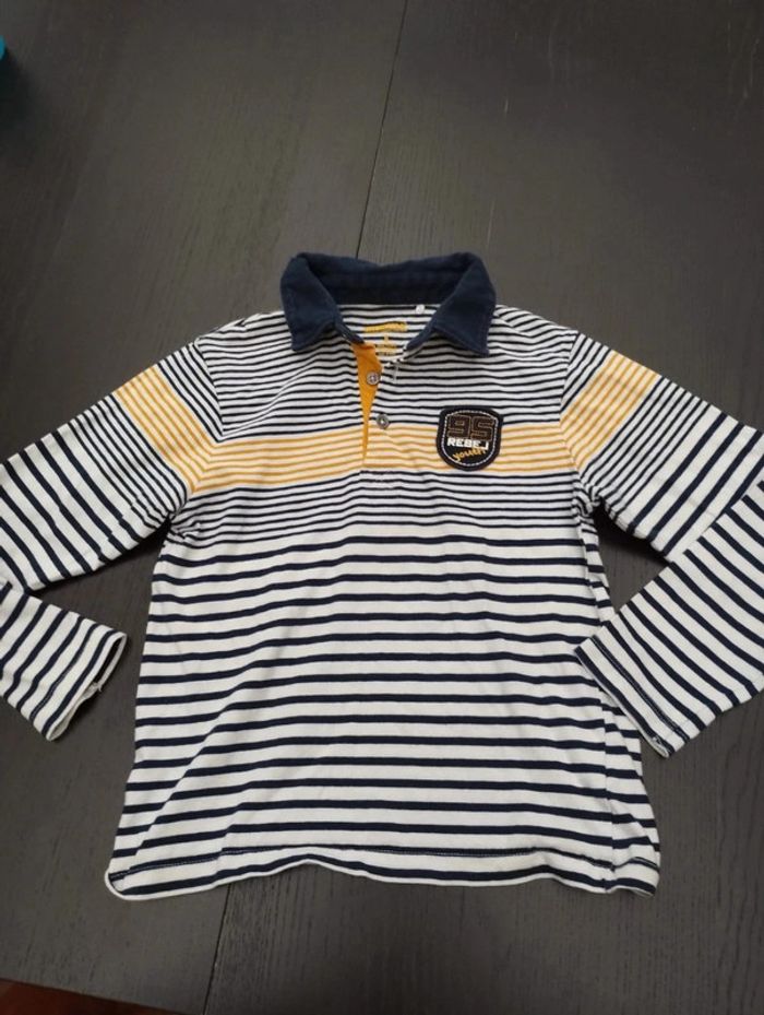 Polo manches longues garçon 8 ans