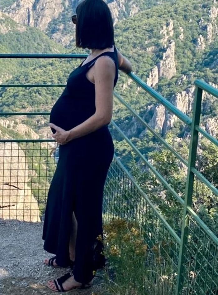 Robe de grossesse noire