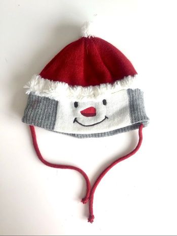 Bonnet bonhomme de neige 6/12 mois