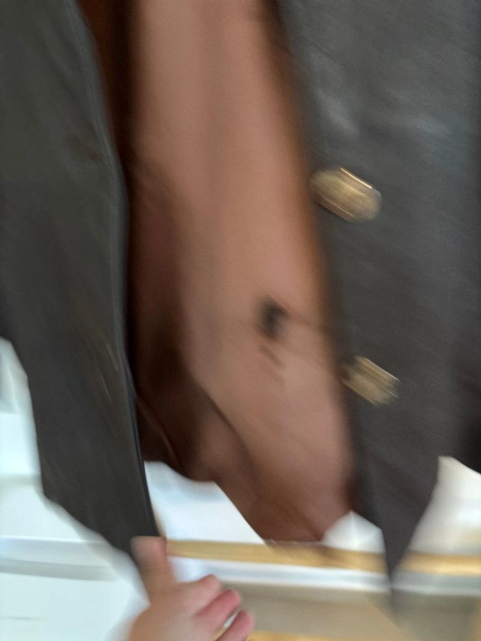 Veste en cuir noire Vintage Aqua Leather taille M/38 - photo numéro 8