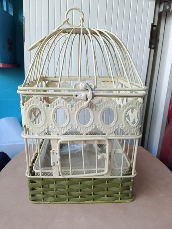 Cage à oiseaux métallique