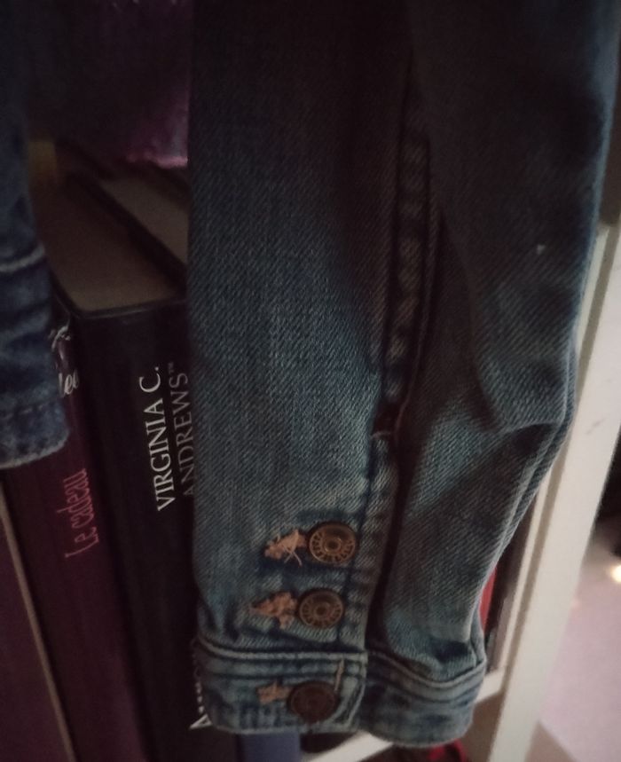 Jolie Veste en jeans courte 6/7 ans 100% coton neuve - photo numéro 9