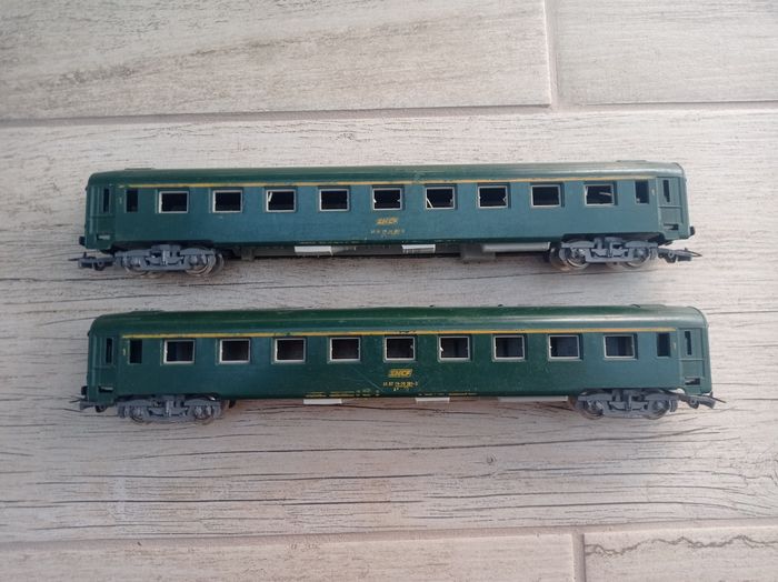 Lot de 2 wagons miniatures Sncf - 51 87 19-70 381-2 - Jouef - photo numéro 1