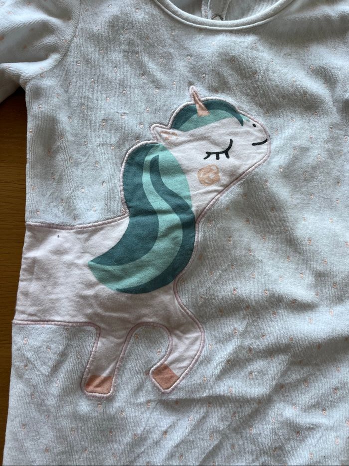 Pyjama In Extenso blanc licorne 36M TBE - photo numéro 2