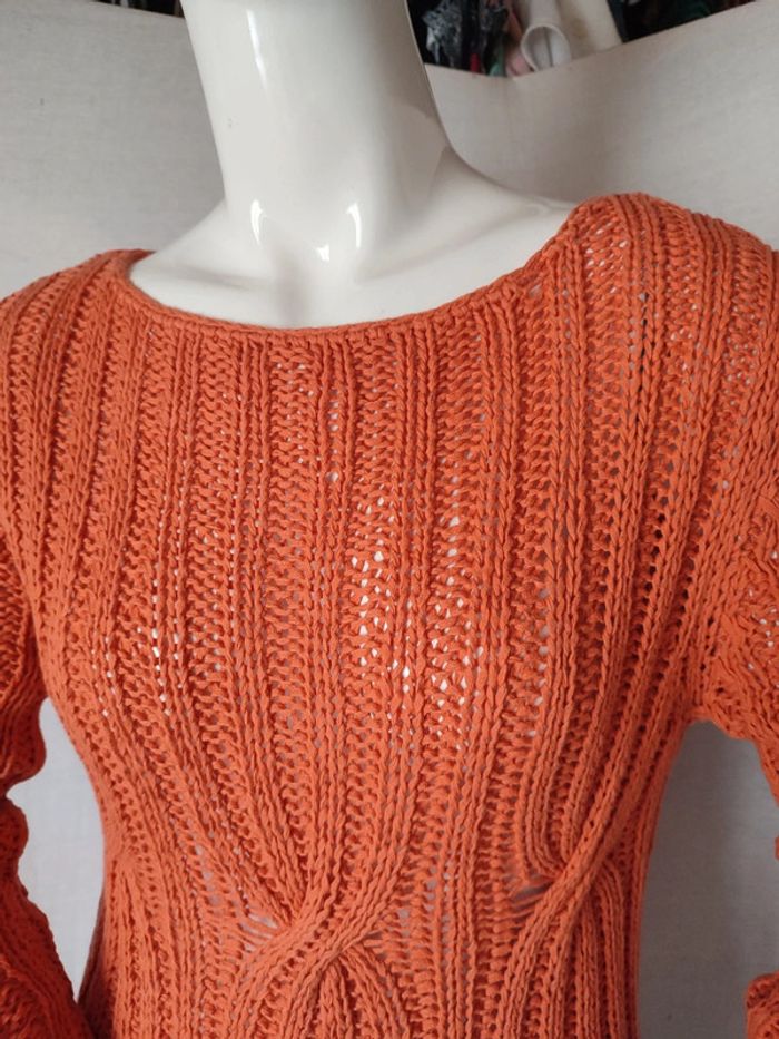 Pull en maille ajourée - photo numéro 3