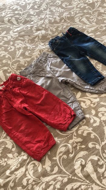 Lot de 3 pantalons 12 mois