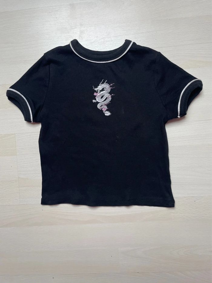 T-shirt court noir