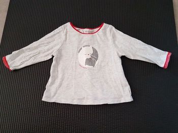 Tee manche longue gris chat