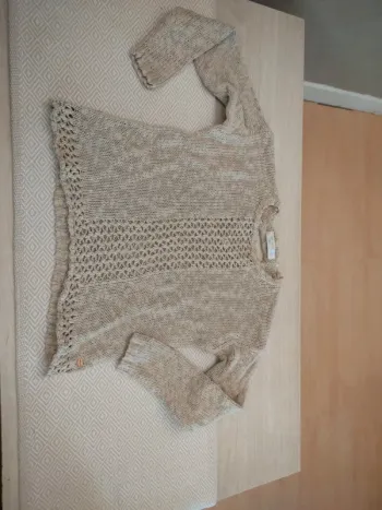 Pull ajouré beige teddy smith 12 ans