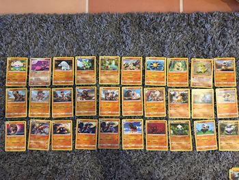 Cartes Pokémon base coloris orange