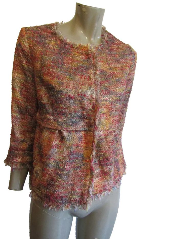 veste blazer chic tons or fuchsia et autres (voir photo) marque manila grace - photo numéro 2