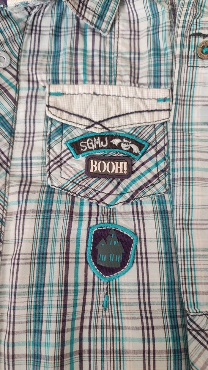 Joli chemise quadrillée beau bleu - photo numéro 4