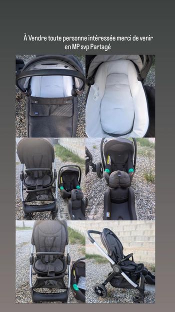 Pousette TRIO de chez Chicco Modèle Alyssa