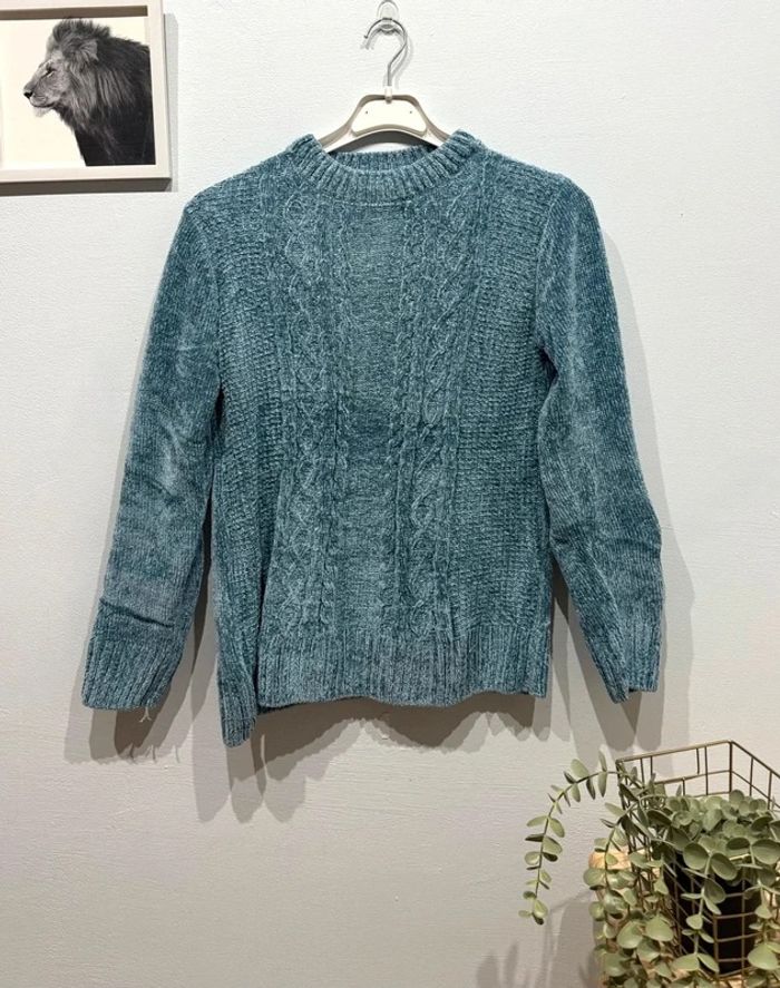 Pulls vintage bleu en coton