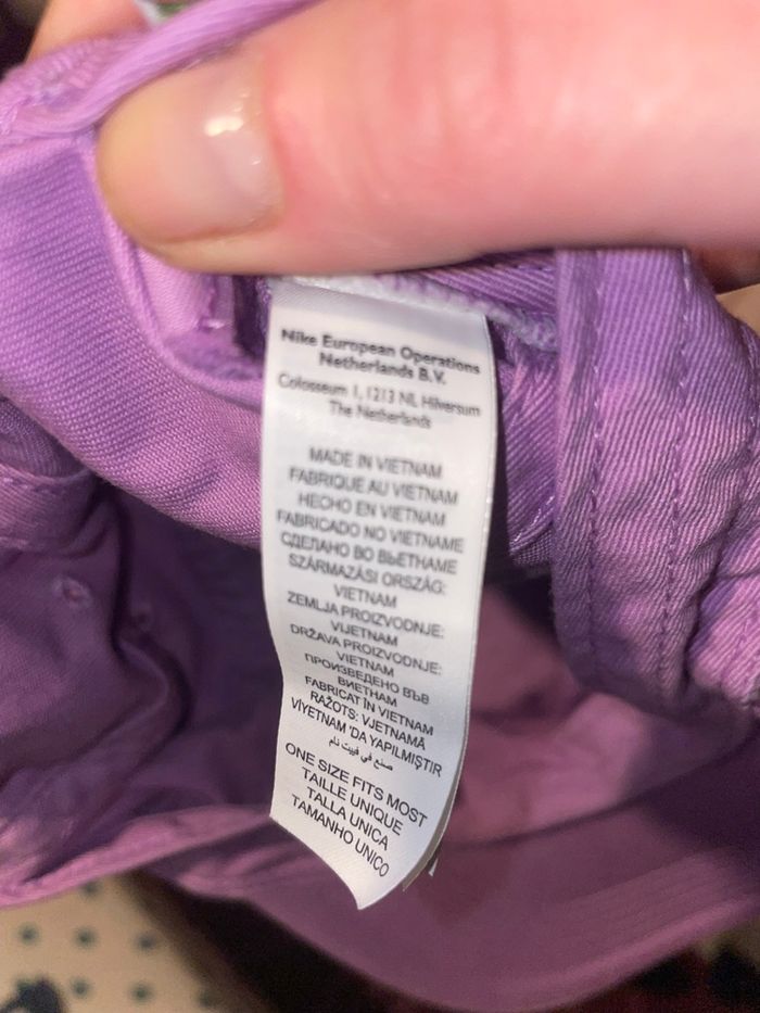 Casquette Nike lilas - photo numéro 5