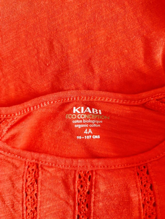 Kiabi - Tee-shirt manches courtes - Rouge (3 ans) - photo numéro 4